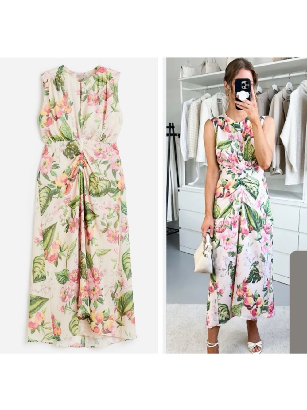 H&M chiffon dress with floral print - Picture 2 of 9